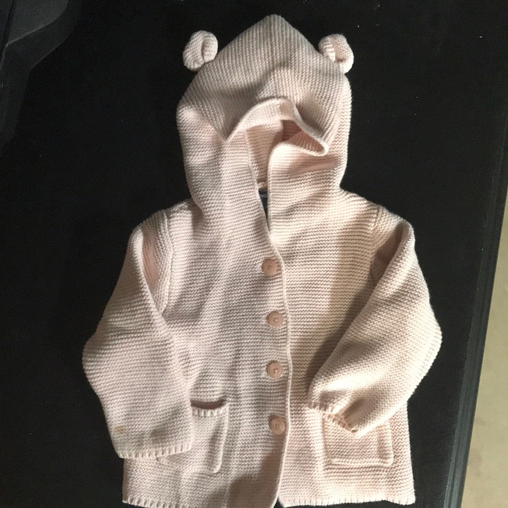 Baby Gap light pink sweater cardigan